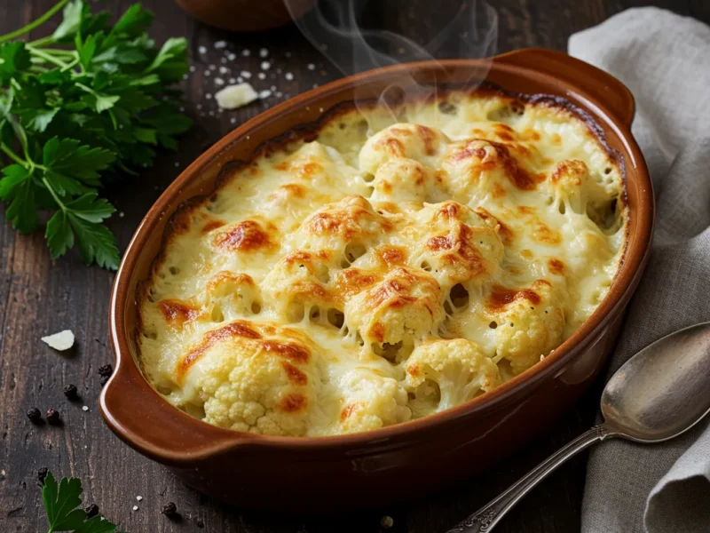 Creamy, Cheesy Cauliflower Gratin Recipe You’ll Crave