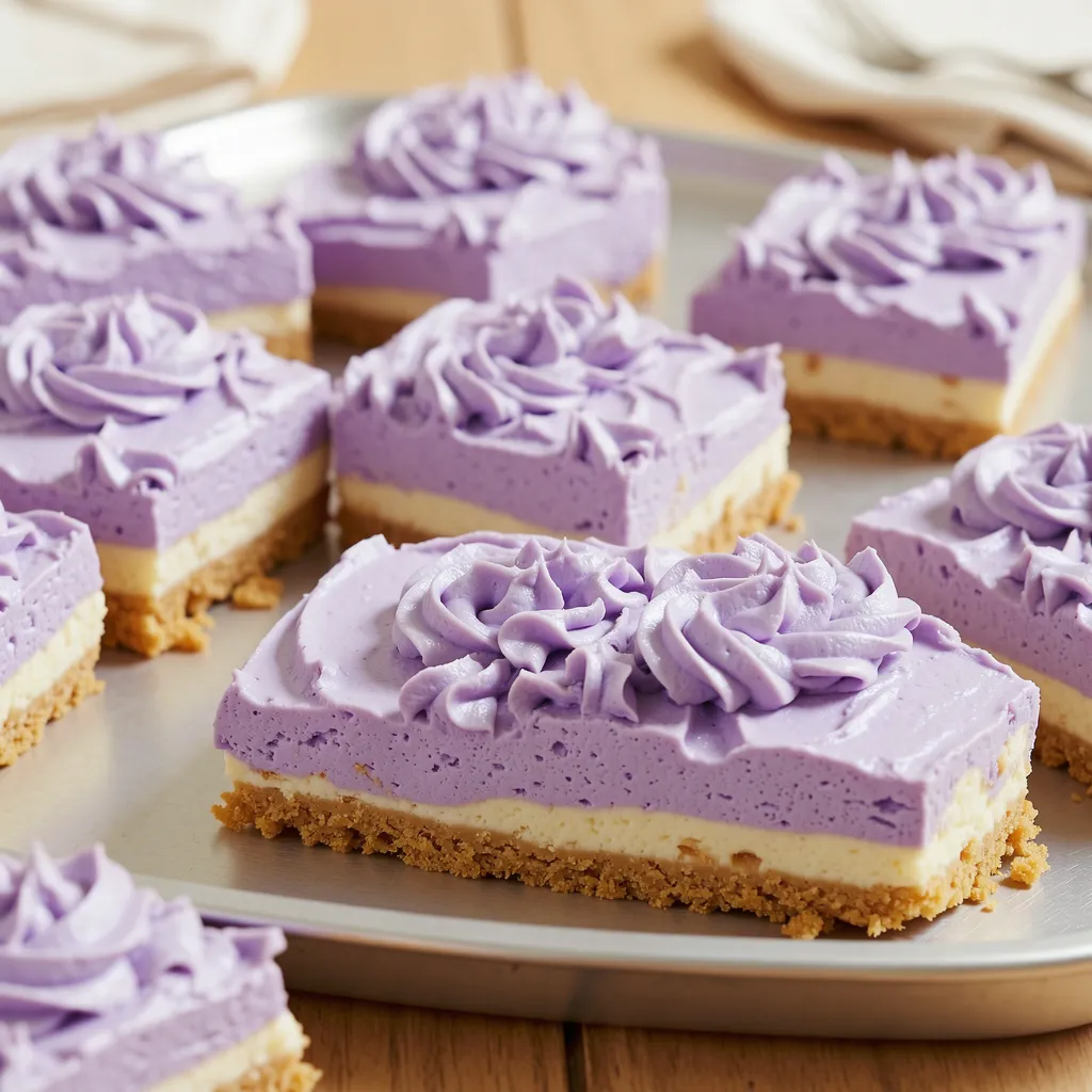 Lavender Honey Cheesecake Bars