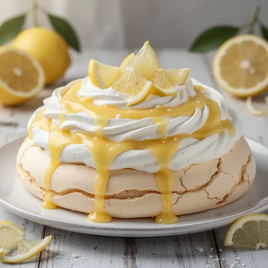 Lemon Curd Pavlova
