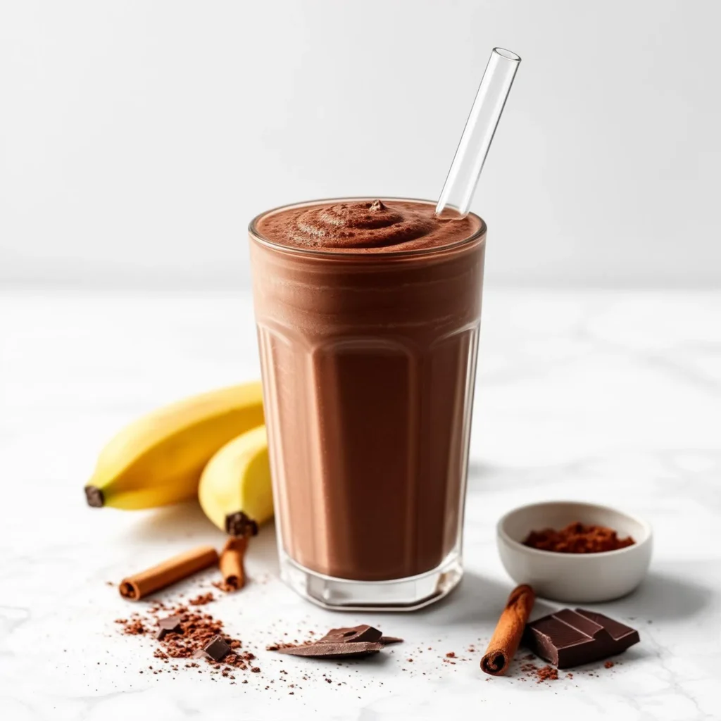 Spicy Chocolate Banana Smoothie with a Kick – Easy Breakfast Drink