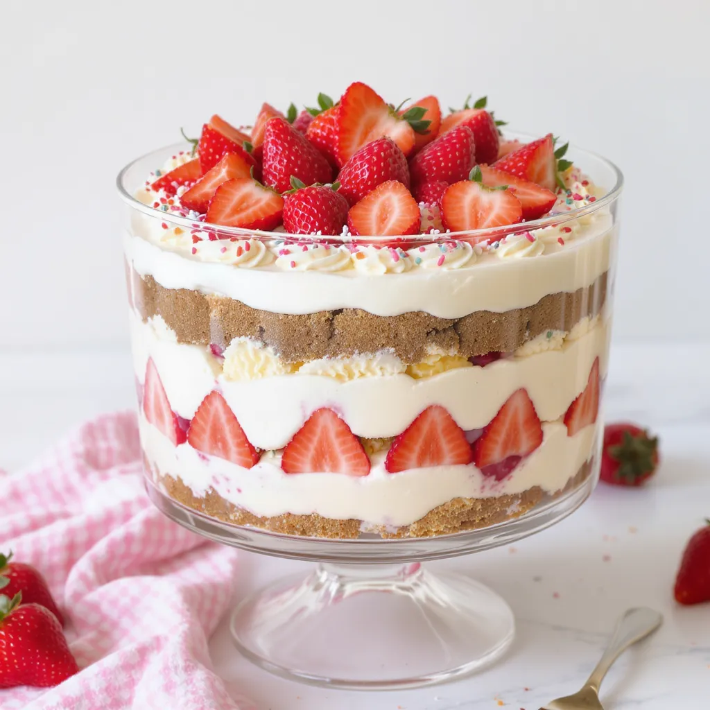Strawberry Shortcake Trifle