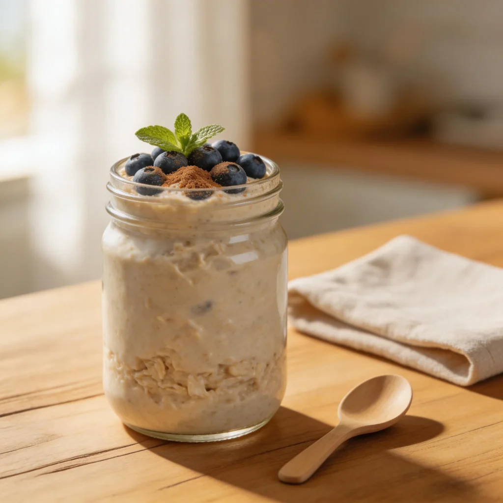 Blueberry Muffin Overnight Oats – Easy No-Cook Breakfast Recipe