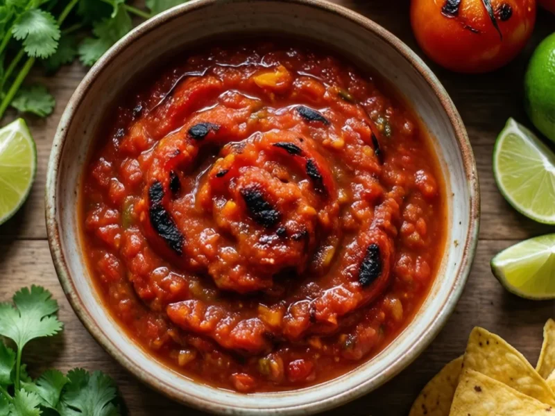 Homemade Roasted Tomato Salsa (Fresh & Flavorful)
