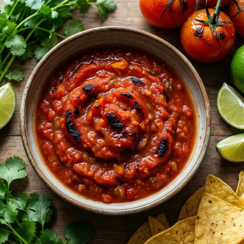 Homemade Roasted Tomato Salsa (Fresh & Flavorful)