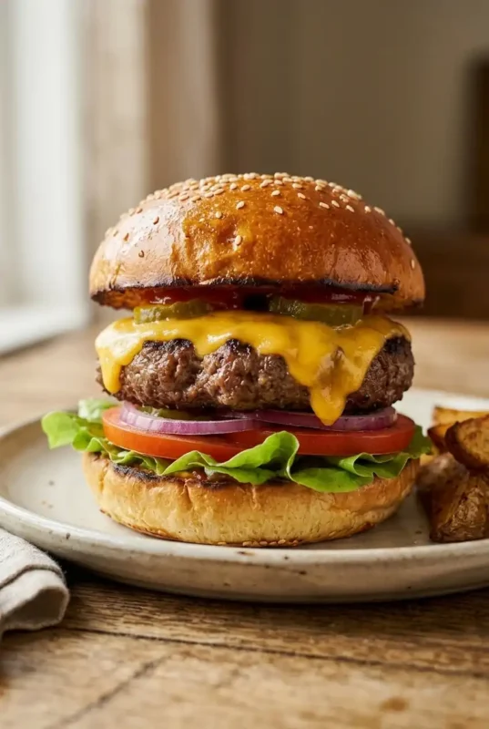 Air Fryer Hamburgers (Juicy & Easy Recipe)1