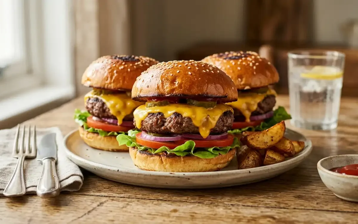 Air Fryer Hamburgers (Juicy & Easy Recipe)