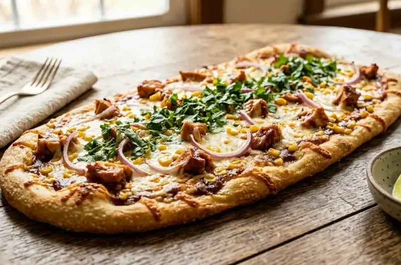 BBQ Ranch Chicken Flatbread – Quick & Flavorful Dinner or Lunch