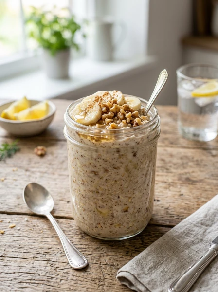 Banana Bread Overnight Oats – Easy & Healthy Breakfast Recipe 1_resized