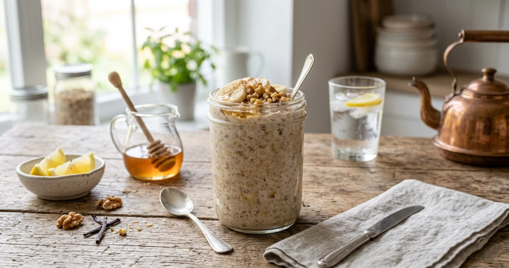 Banana Bread Overnight Oats – Easy & Healthy Breakfast Recipe