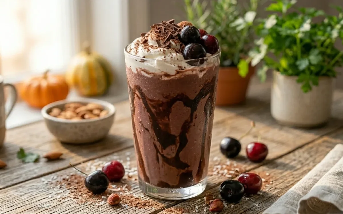 Cherry Chocolate Milkshake (Creamy & Easy Summer Treat)