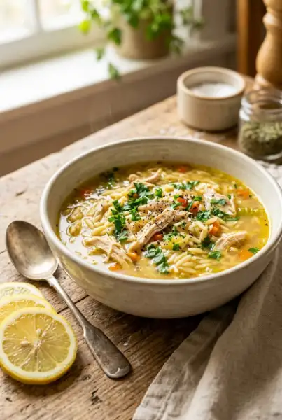 Chicken Lemon Orzo Soup – Light & Comforting Dinner Recipe
