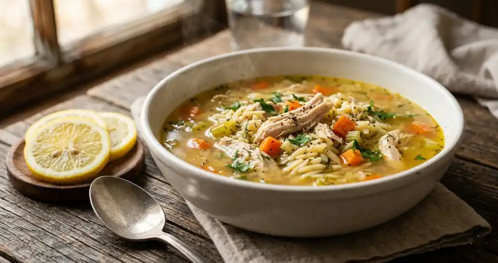 Chicken Lemon Orzo Soup – Light & Comforting Dinner Recipe