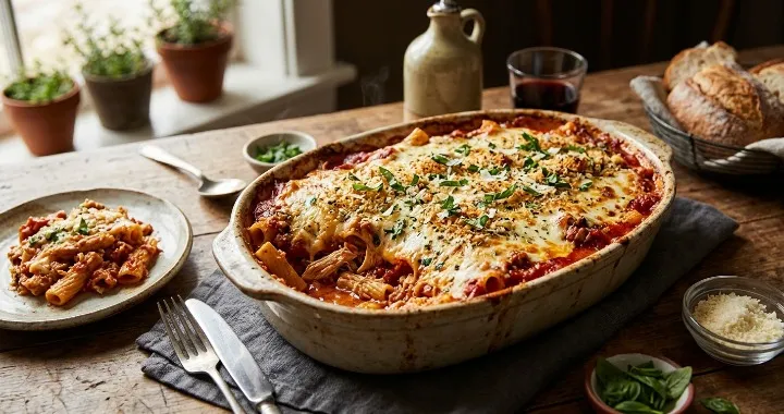 Chicken Parmesan Casserole (Easy & Cheesy Dinner)