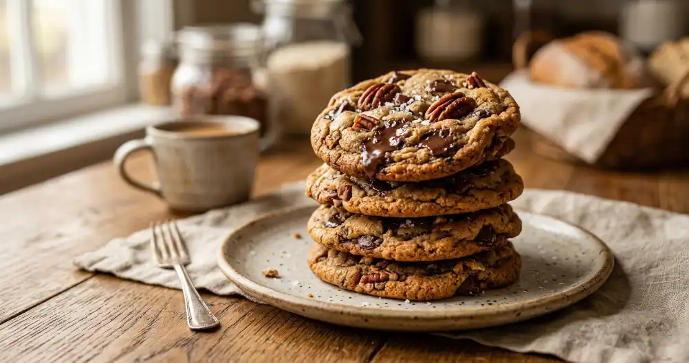 Chocolate Chip Pecan Cookies (Soft & Chewy)