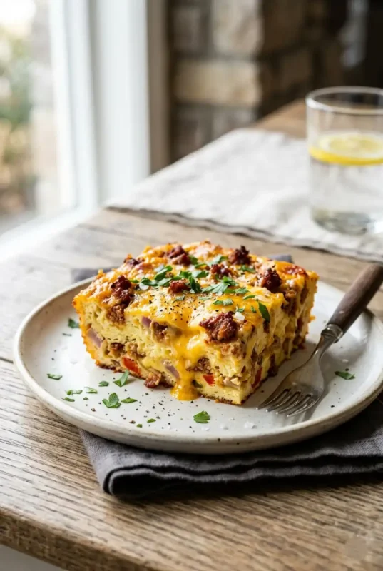 Chorizo Egg Bake (Easy & Flavorful Breakfast)1