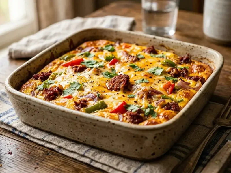 Chorizo Egg Bake (Easy & Flavorful Breakfast)