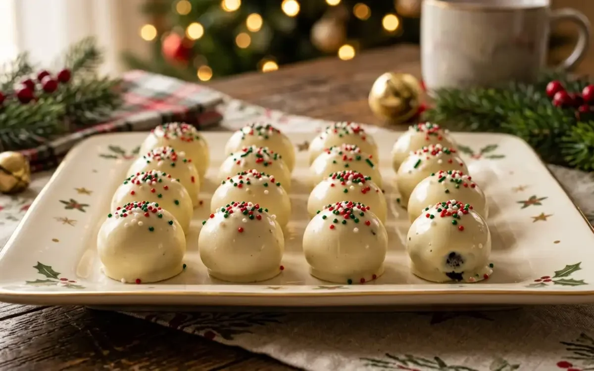 Christmas Golden Oreo Truffles (Easy No-Bake Holiday Treat)