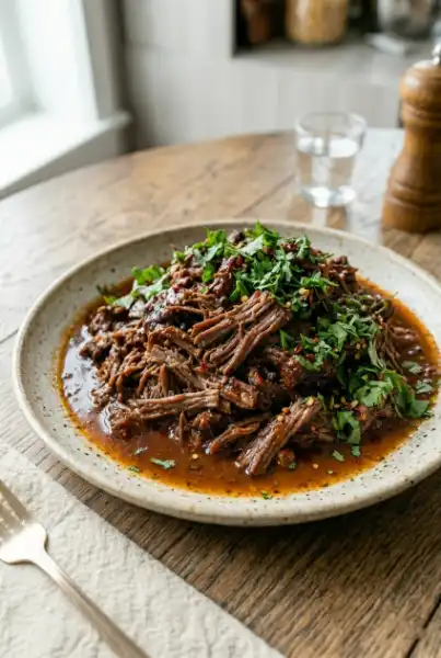 Crock Pot Shredded Beef – Tender & Flavorful Slow Cooker Dinner