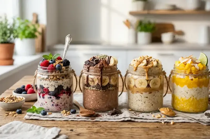 Easy Overnight Oats Recipes (Healthy & Quick Breakfast Ideas)