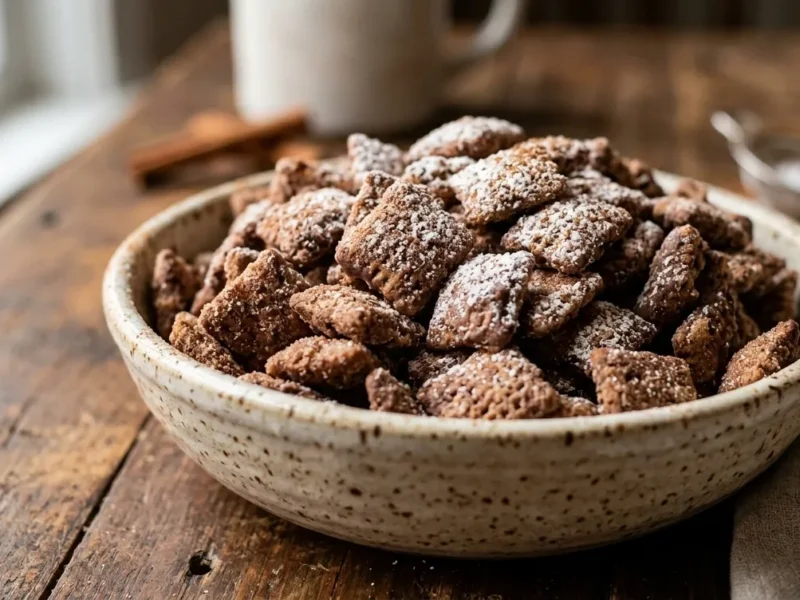Easy Snickerdoodle Puppy Chow – Cinnamon Sugar Treat