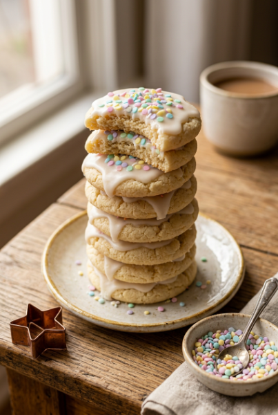 Eggless Sugar Cookies (Soft & Easy Recipe)