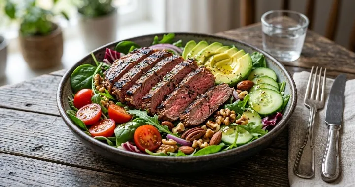 Flank Steak Salad (Healthy & Protein-Packed)