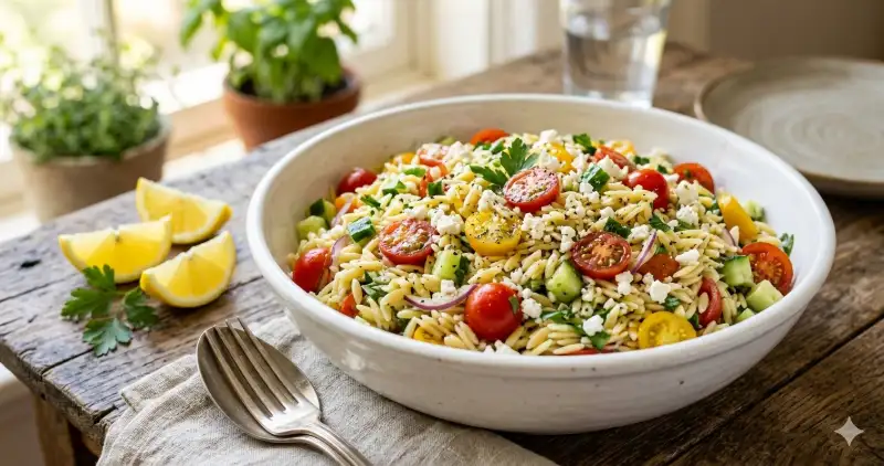 Fresh Lemon Orzo Salad – Light & Flavorful Summer Pasta Salad