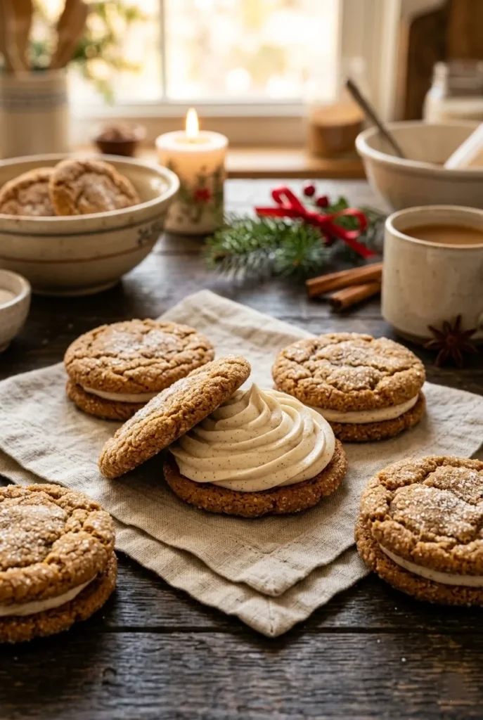 Ginger Cream Cookies (Soft & Spiced)