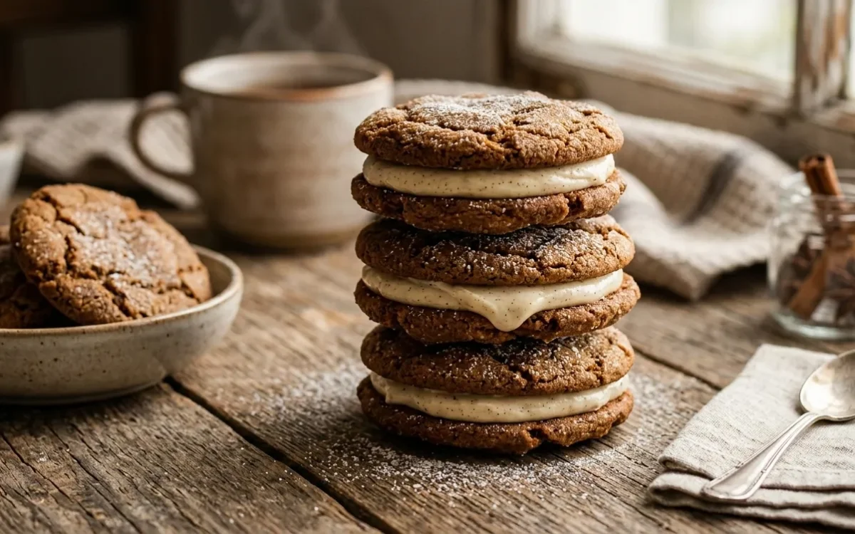 Ginger Cream Cookies (Soft & Spiced)