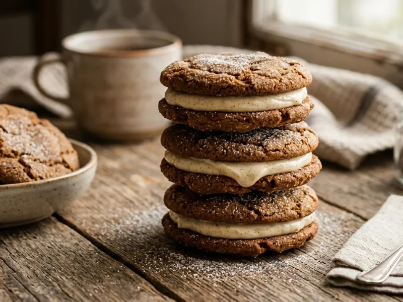 Ginger Cream Cookies (Soft & Spiced)