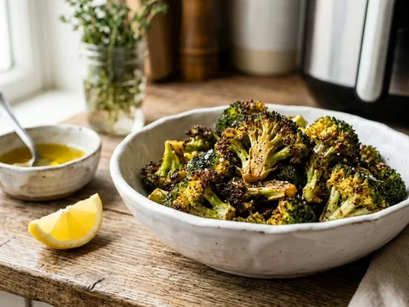 Air Fryer Broccoli (Crispy & Healthy Side Dish)