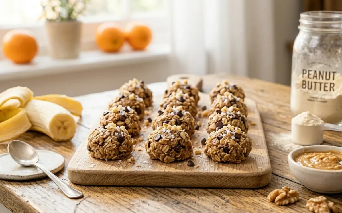 Chunky Monkey Oatmeal Bites (Healthy & No-Bake Snack)
