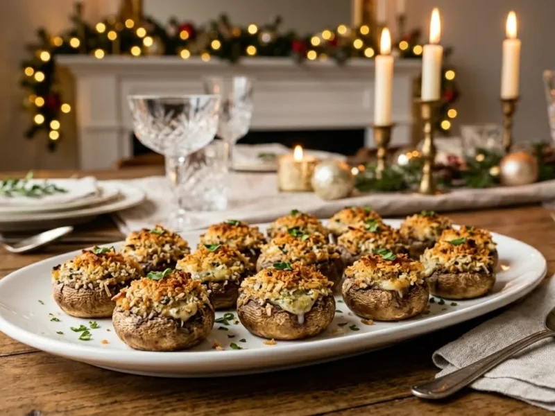 Air Fryer Stuffed Mushrooms – Perfect Holiday Appetizer