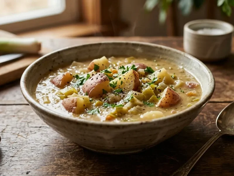 Chunky Red Potato Leek Soup (Hearty & Comforting)
