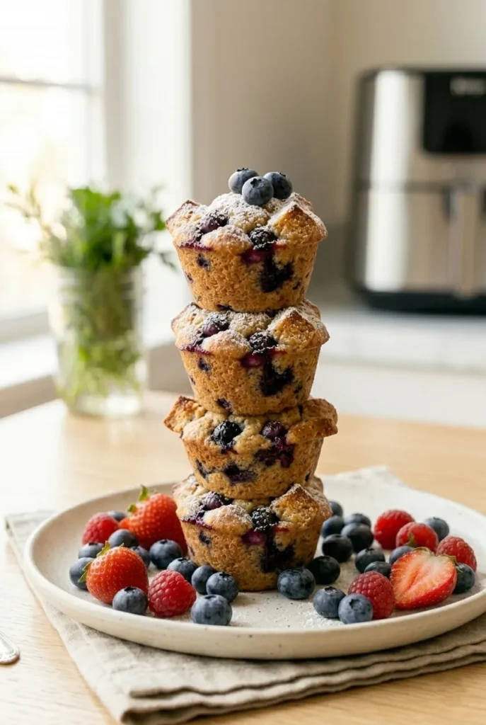 Blueberry Baked French Toast Muffins (Easy Breakfast)