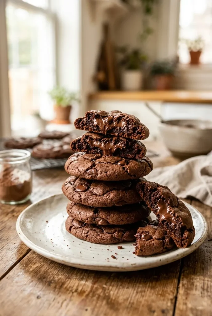 Chocolate Cake Mix Cookies (Easy & Chewy Dessert)