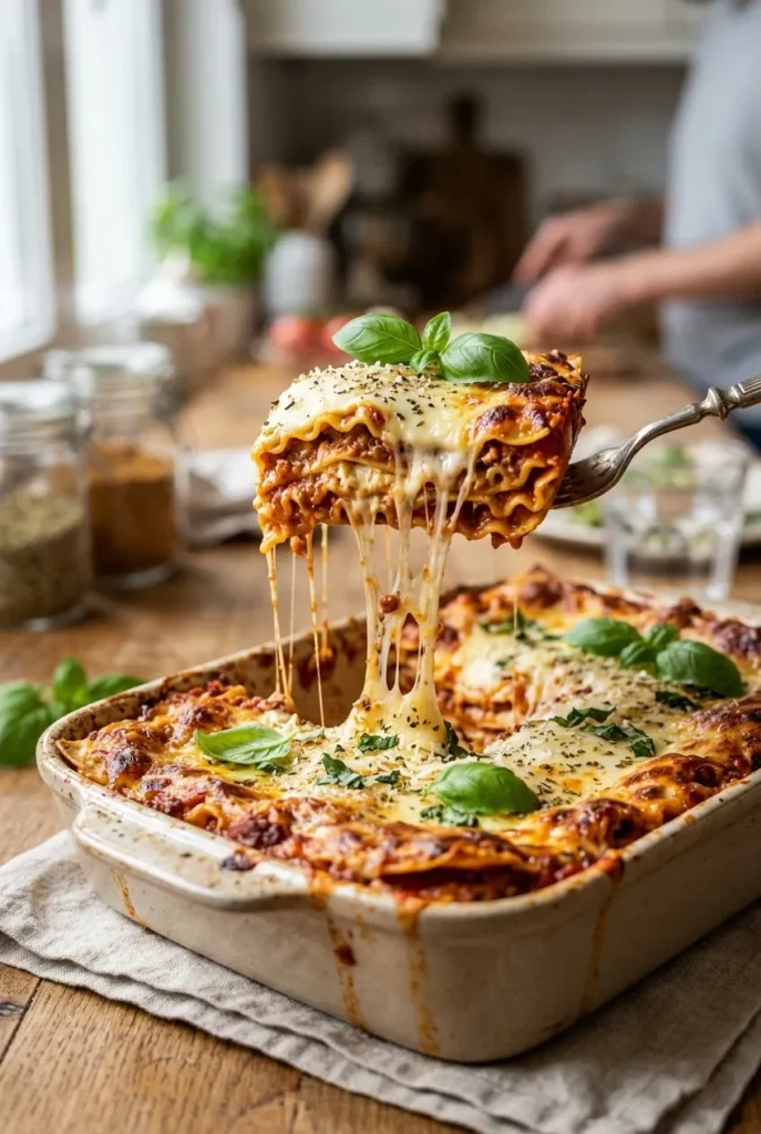 Cheesy No Boil Lasagna – Ready in 30 Minutes