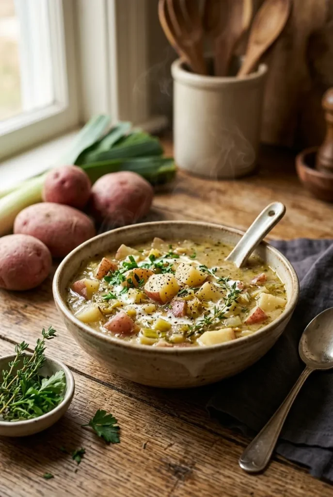 Chunky Red Potato Leek Soup (Hearty & Comforting)