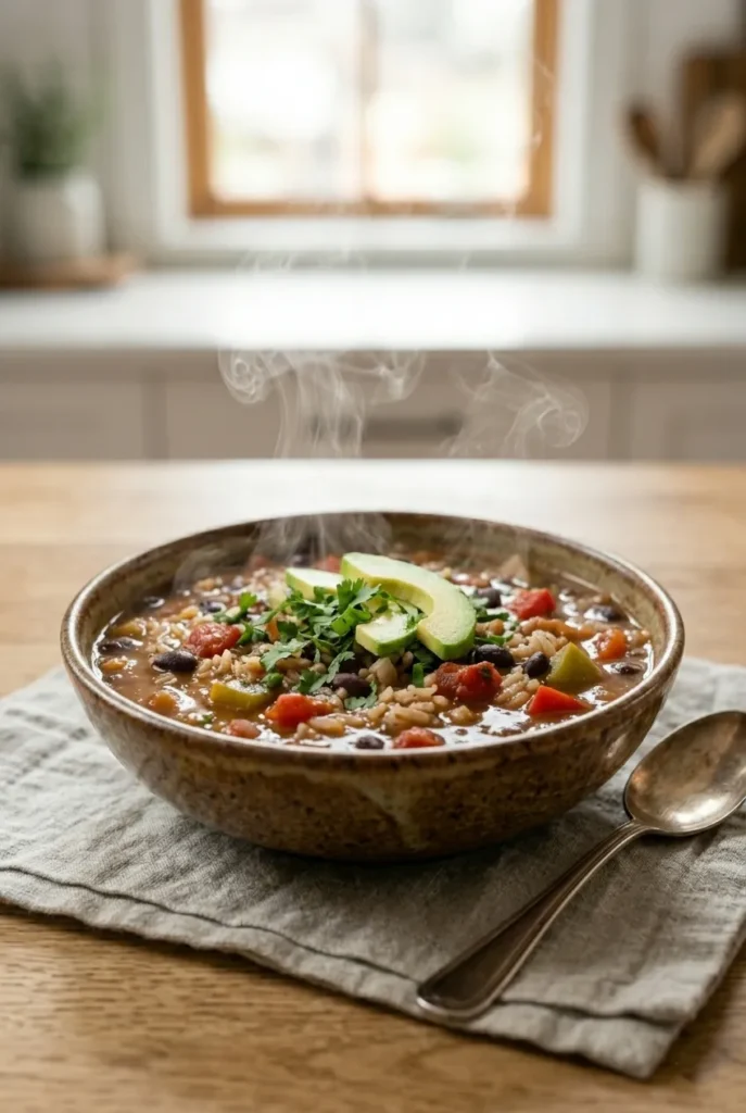 Black Bean Rice Soup (Easy & Hearty One-Pot Recipe)