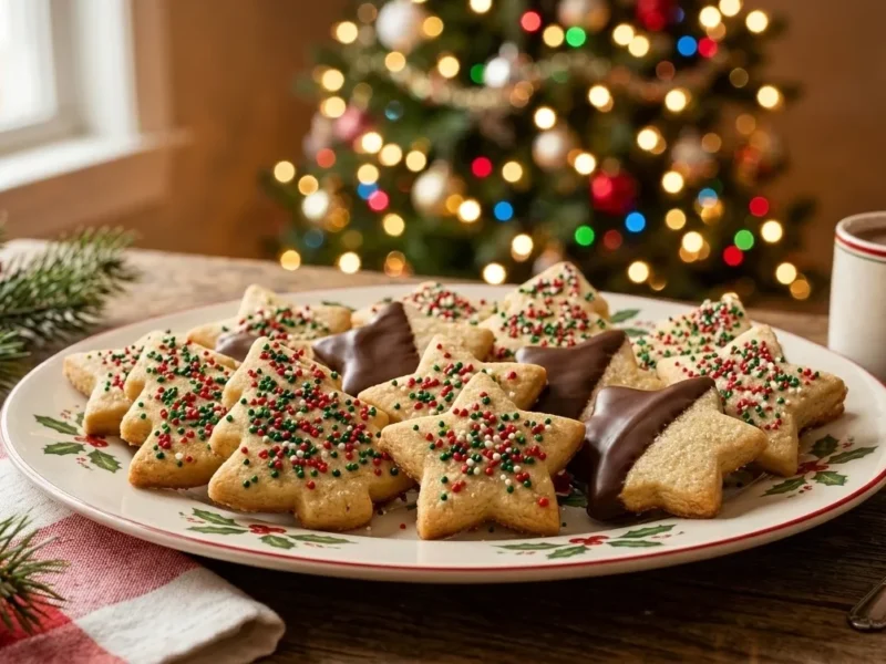 Easy Christmas Shortbread Cookies – Buttery Holiday Cookies That Melt in Your Mouth