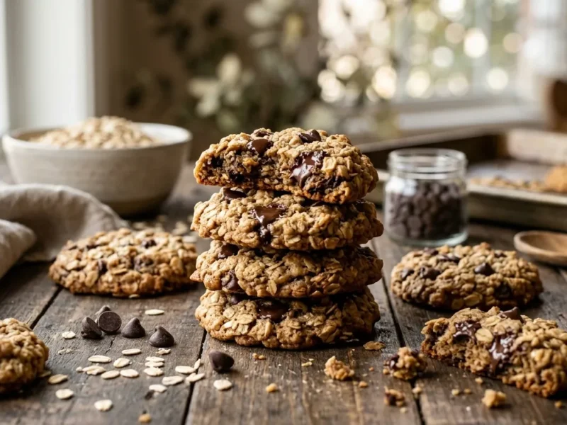 Healthy Gluten Free Oatmeal Cookies Recipe