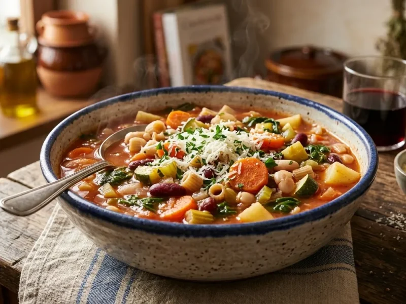 Chunky Italian Vegetable Soup (Hearty & Easy One-Pot Recipe)