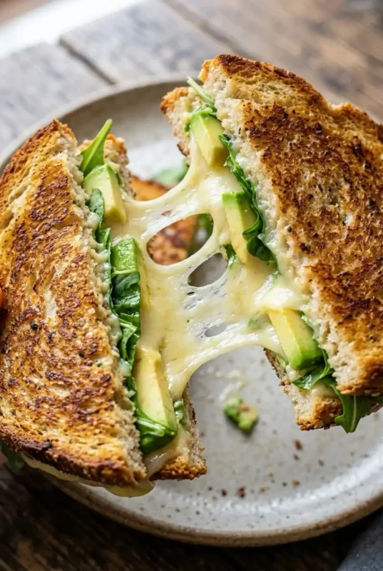 Havarti Avocado Arugula Grilled Cheese (Creamy & Gourmet)1
