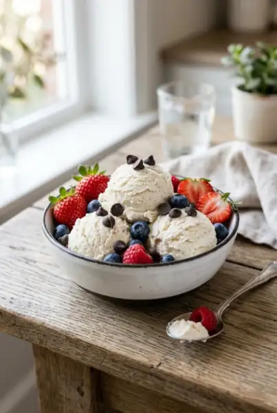 Healthy Cottage Cheese Ice Cream – High-Protein Creamy Dessert 1
