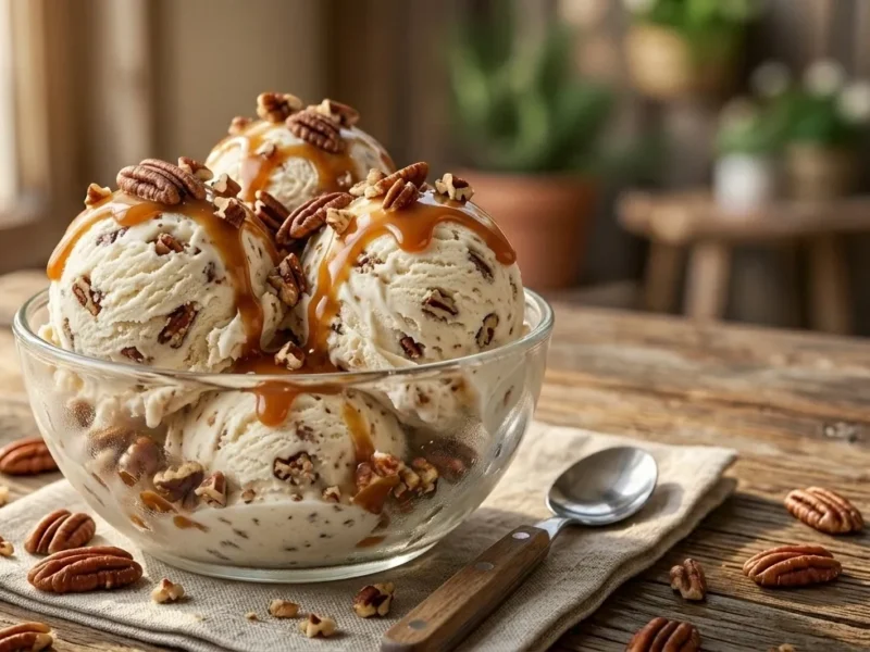 Homemade Butter Pecan Ice Cream – Creamy, Nutty & Easy Summer Dessert