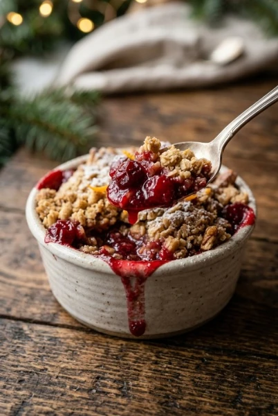 Individual Cranberry Orange Crisps (Easy Holiday Dessert)