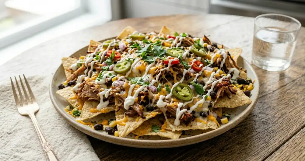 Pulled Pork Nachos – Cheesy & Flavorful Snack or Lunch