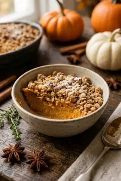 Pumpkin Pie Crumble (Easy & Cozy Fall Dessert)1