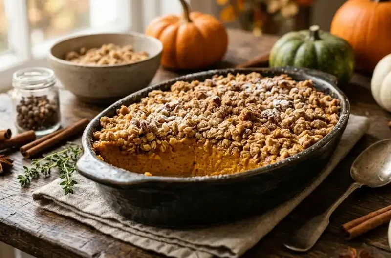 Pumpkin Pie Crumble (Easy & Cozy Fall Dessert)