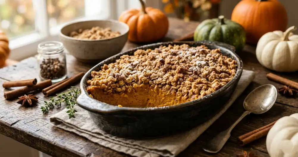 Pumpkin Pie Crumble (Easy & Cozy Fall Dessert)